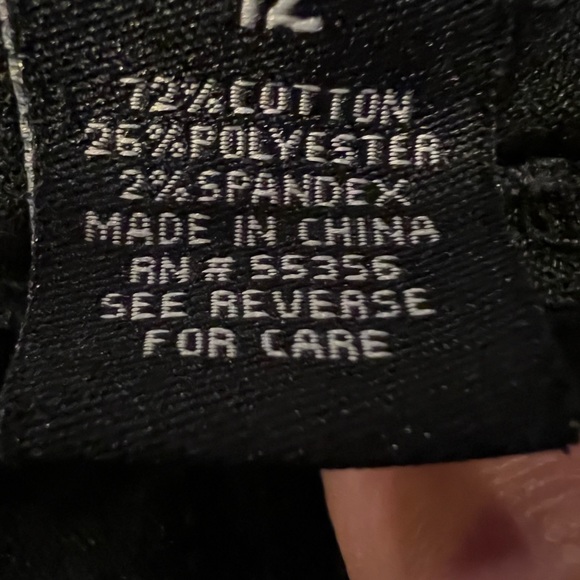 D Jeans size 12  vintage recycled denim black straight leg. - Picture 3 of 6